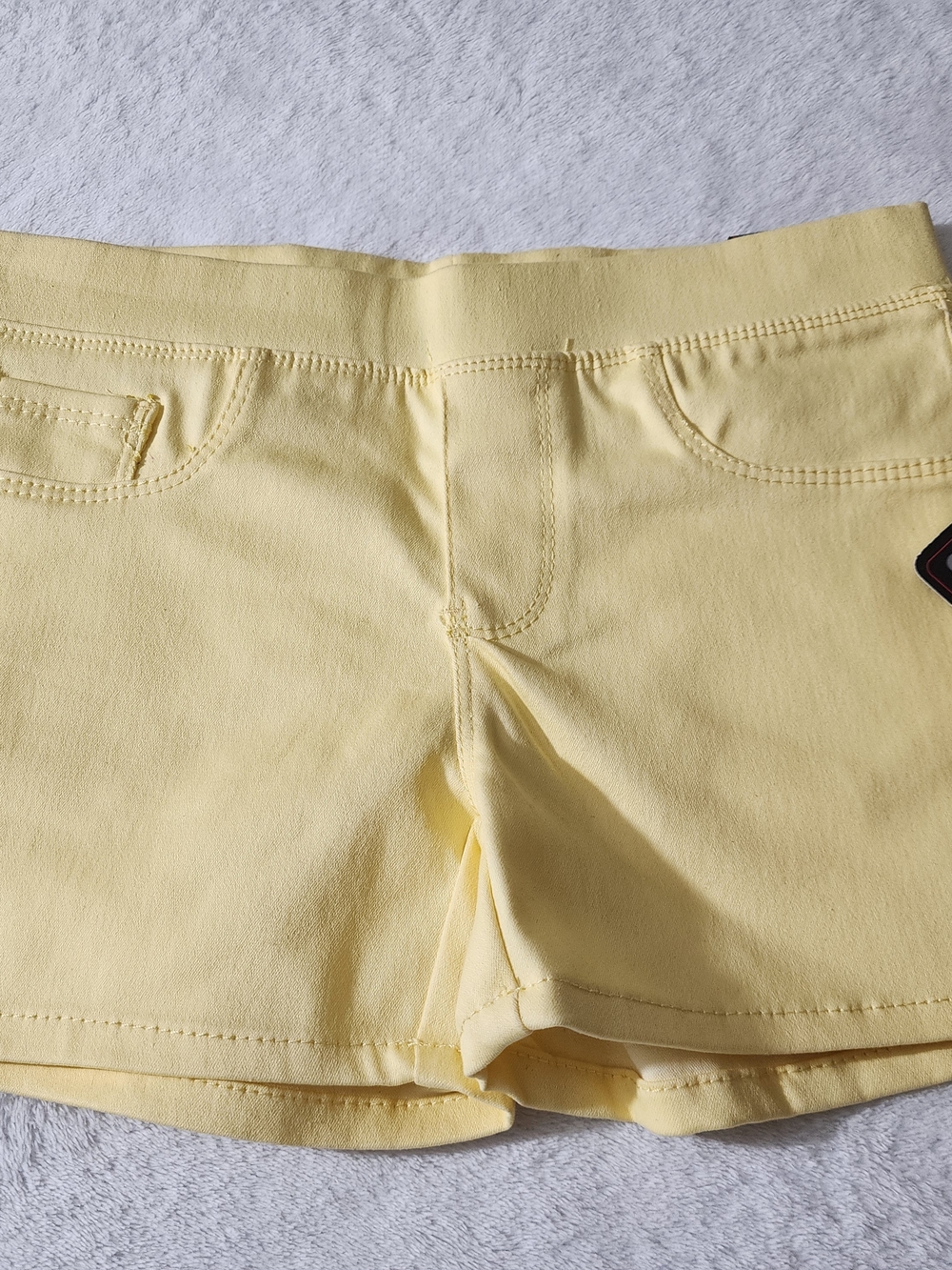 Real Love Girls' Twill Shorts - Super Stretch Twill Pull-On Casual Shorts Size 8